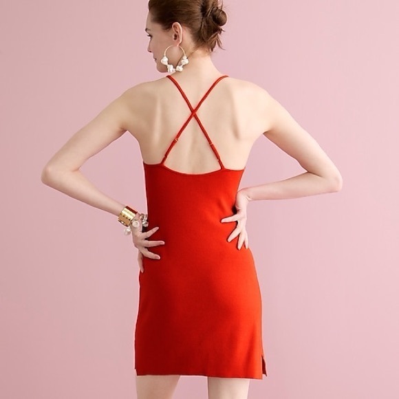 NEW / J.Crew Cross-back knit mini dress - Picture 4 of 9